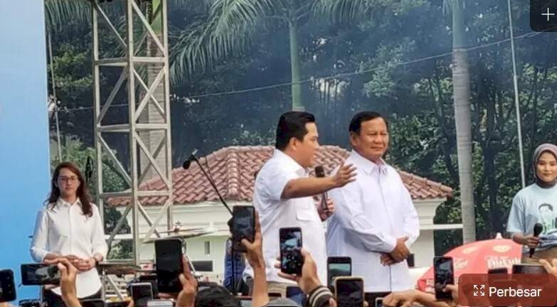 Qodari: Dukungan Erick Thohir Jadi Game Changer Kemenangan Prabowo-Gibran Sekali Putaran